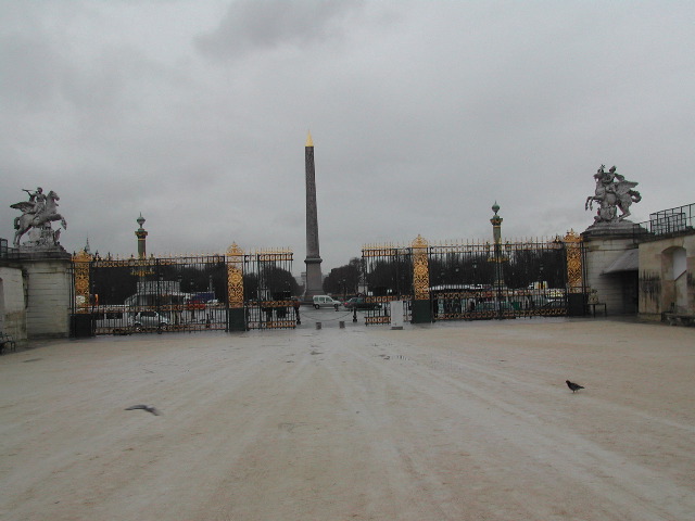 facing Place de la Concorde